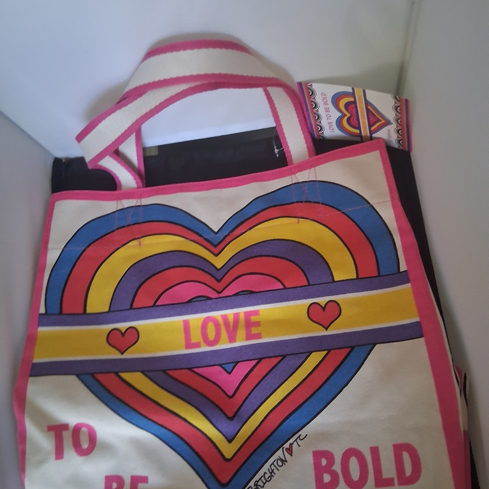 Brighton Colorful Heart Tote Bag
